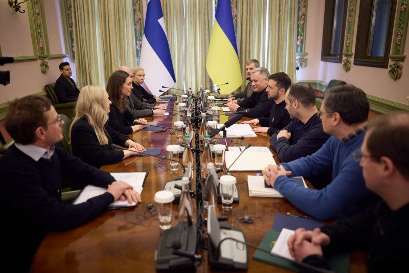 Президент України зустрівся з Прем’єр-міністром Фінляндії, яка прибула до нашої держави з візитом