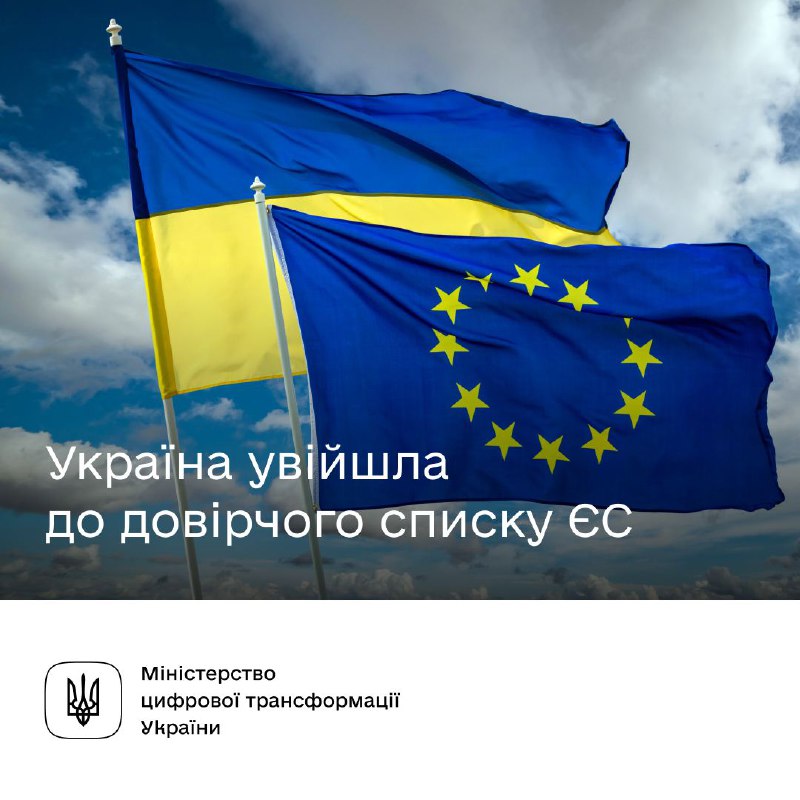 ​​🖋️Важливий крок до цифрового безвізу: українські е-підписи та печатки можуть перевіряти в державах — членах ЄС