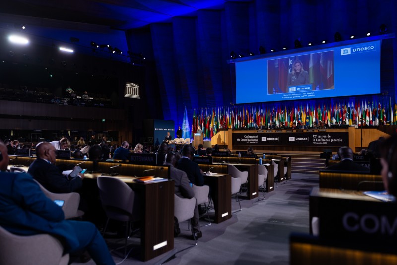 Олена Зеленська під час виступу на 42-й сесії Генеральної конференції ЮНЕСКО: Захист України нині є захистом миру, цивілізації, культури в усьому світі