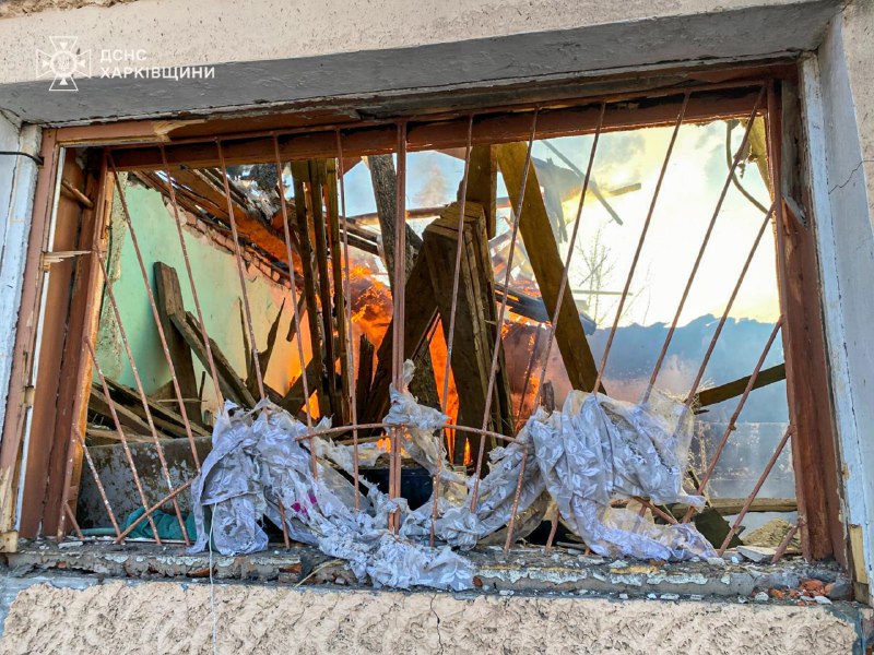 ‼️російські БпЛА атакували село Хотімля Чугуївського району на Харківщині ‼️російські БпЛА атакували село Хотімля Чугуївського району на Харківщині