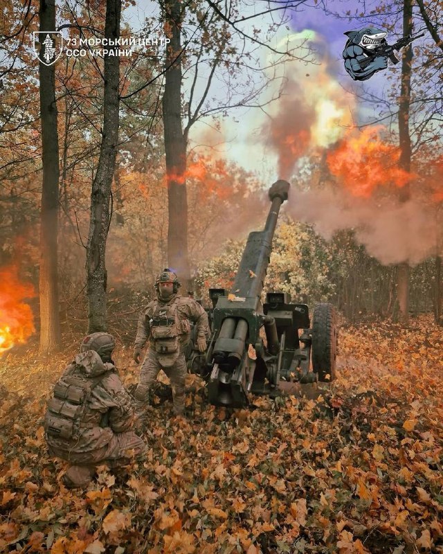 🔥ССО запалює: робота артилерійського розрахунку гармати Д-30 одного із загонів 🐺73-го морського центру ССО на північно-слобожанському напрямку. 🔥ССО запалює: робота артилерійського розрахунку гармати Д-30 одного із загонів 🐺73-го морського центру ССО на північно-слобожанському напрямку.