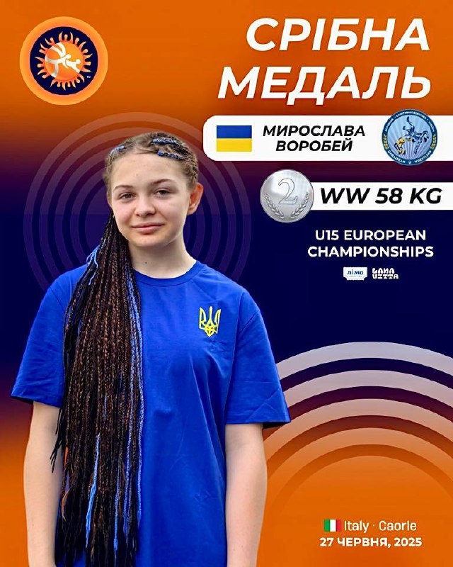 #знай_наших
На вихідних в Італії фінішував Чемпіонат Європи U15 з боротьби #знай_наших
На вихідних в Італії фінішував Чемпіонат Європи U15 з боротьби