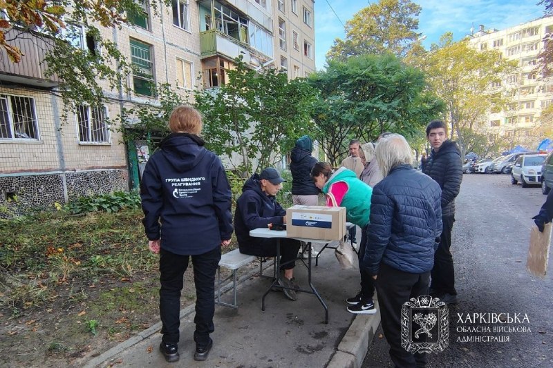 ⚠️З самого ранку в Салтівському районі тривають роботи з ліквідації наслідків ворожого удару. ⚠️З самого ранку в Салтівському районі тривають роботи з ліквідації наслідків ворожого удару.