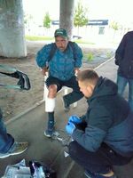 Отці оріоністи та&nbsp;фундація &laquo;Мудра справа&raquo; роздають гарячі обіди людям, позбавленим домівки