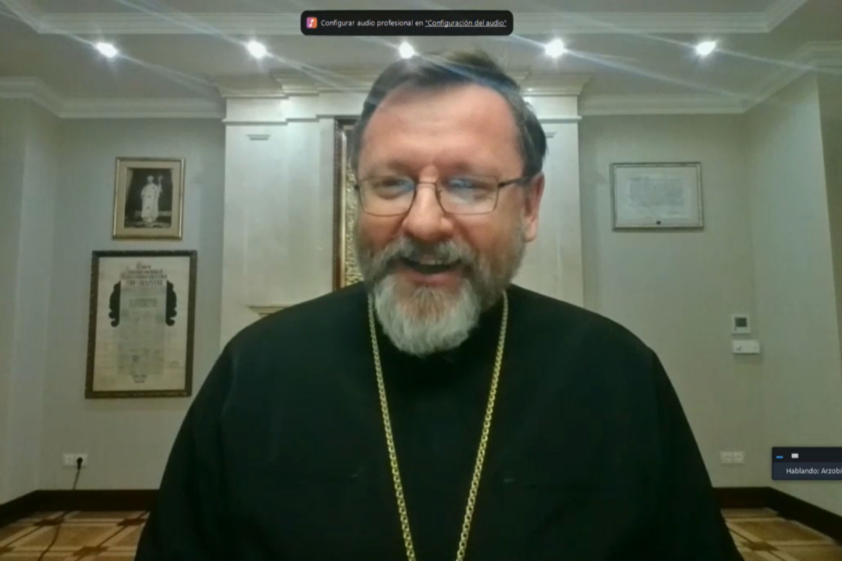 Блаженніший Святослав до&nbsp;молоді Барселони: &laquo;Хрест, який ми як&nbsp;народ несемо, дає нам надію і&nbsp;провадить до&nbsp;воскресіння&raquo;