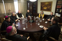 &laquo;Дякую за&nbsp;вашу мужність!&raquo;&nbsp;&mdash; Глава УГКЦ привітав у&nbsp;Києві делегацію бельгійських єпископів