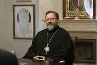 &laquo;Дякую за&nbsp;вашу мужність!&raquo;&nbsp;&mdash; Глава УГКЦ привітав у&nbsp;Києві делегацію бельгійських єпископів