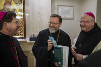 &laquo;Дякую за&nbsp;вашу мужність!&raquo;&nbsp;&mdash; Глава УГКЦ привітав у&nbsp;Києві делегацію бельгійських єпископів