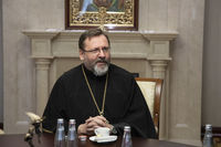 &laquo;Дякую за&nbsp;вашу мужність!&raquo;&nbsp;&mdash; Глава УГКЦ привітав у&nbsp;Києві делегацію бельгійських єпископів