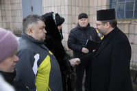 Блаженніший Святослав у&nbsp;Бучі, на&nbsp;вул. Яблунській, 144, помолився з&nbsp;родичами загиблих за&nbsp;жертв російської агресії