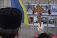 Блаженніший Святослав у&nbsp;Бучі, на&nbsp;вул. Яблунській, 144, помолився з&nbsp;родичами загиблих за&nbsp;жертв російської агресії