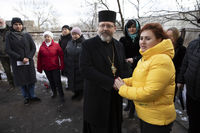 Блаженніший Святослав у&nbsp;Бучі, на&nbsp;вул. Яблунській, 144, помолився з&nbsp;родичами загиблих за&nbsp;жертв російської агресії