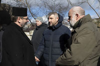 Блаженніший Святослав у&nbsp;Бучі з&nbsp;родичами загиблих на&nbsp;вул. Яблунській, 144 помолився за&nbsp;жертв російської агресії