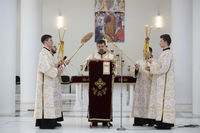 &laquo;Заклик Христа &bdquo;Йди за&nbsp;мною!&ldquo; звернений до&nbsp;кожного з&nbsp;нас, християн XXI століття&raquo;,&nbsp;&mdash; владика Андрій Хім&rsquo;як на&nbsp;першій Архиєрейській Літургії у&nbsp;Патріаршому соборі