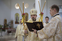 &laquo;Заклик Христа &bdquo;Йди за&nbsp;мною!&ldquo; звернений до&nbsp;кожного з&nbsp;нас, християн XXI століття&raquo;,&nbsp;&mdash; владика Андрій Хім&rsquo;як на&nbsp;першій Архиєрейській Літургії у&nbsp;Патріаршому соборі