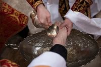 &laquo;Найперше завдання священника&nbsp;&mdash; бачити Христа на&nbsp;колінах перед своїм народом&raquo;,&nbsp;&mdash; Блаженніший Святослав у&nbsp;Великий четвер