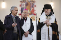 У Патріаршому соборі освятили барельєф архистратига Михаїла, який подарували католики Італії