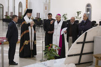 У Патріаршому соборі освятили барельєф архистратига Михаїла, який подарували католики Італії