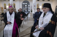 У Патріаршому соборі освятили барельєф архистратига Михаїла, який подарували католики Італії