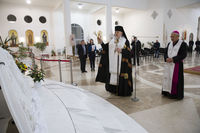 У Патріаршому соборі освятили барельєф архистратига Михаїла, який подарували католики Італії