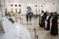 У Патріаршому соборі освятили барельєф архистратига Михаїла, який подарували католики Італії