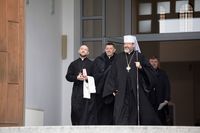 У Патріаршому соборі освятили великодні страви для захисників