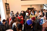 У Славутичі помолилися за&nbsp;визволення з&nbsp;полону воїнів-гвардійців з&nbsp;ЧАЕС, які понад рік в&nbsp;російському полоні