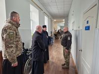 Владики Степан Сус та&nbsp;Андрій Хім&rsquo;як із&nbsp;великодніми привітаннями відвідали поранених військових
