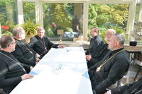 Блаженніший Святослав та&nbsp;владики Постійного Синоду зустрілися із&nbsp;архиєпископом Вроцлава