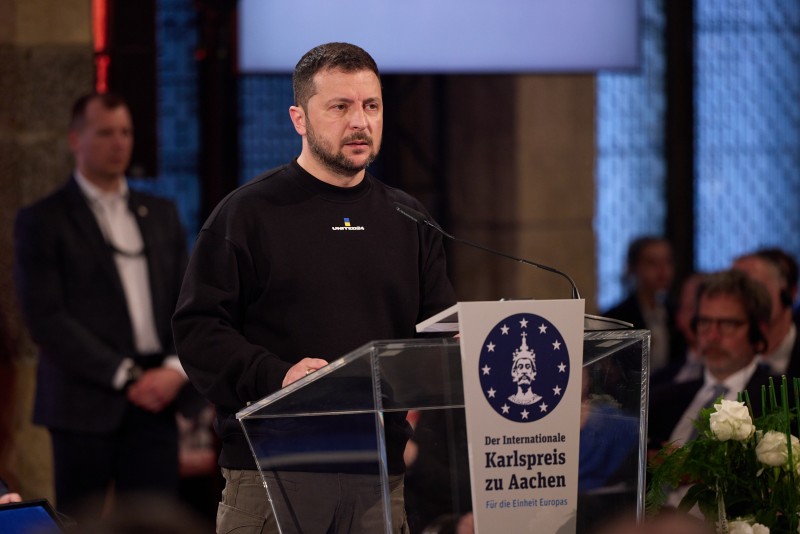 Європа та інші частини землі не мають бути місцем, де амбіції тиранів ламають життя народів – виступ Президента України на врученні Міжнародної премії імені Карла Великого в Аахені Європа та інші частини землі не мають бути місцем, де амбіції тиранів ламають життя народів – виступ Президента України на врученні Міжнародної премії імені Карла Великого в Аахені