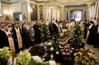 &laquo;Прощаємося з&nbsp;батьком, який дав нашій Церкві й&nbsp;народові Патріарха&raquo;: у&nbsp;Стрию розпочалося перепоховання Юрія Шевчука