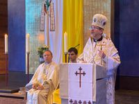 &laquo;У&nbsp;храмі ми&nbsp;вчимося того, що&nbsp;означає бути християнином&raquo;,&nbsp;&mdash; владика Богдан Дзюрах у&nbsp;Франкфурті-на-Майні