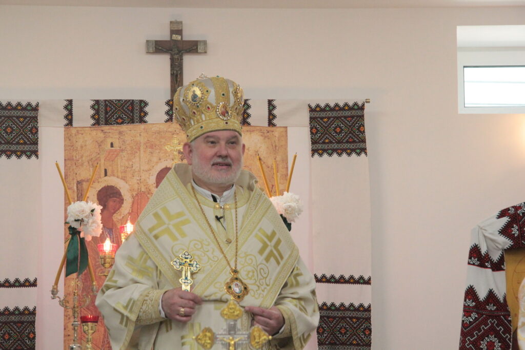 Владика Йосиф Мілян у&nbsp;Вишневому освятив нижній храм парафії Святої Анни