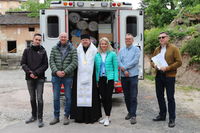 Владика Володимир Груца освятив другий автомобіль швидкої допомоги для Шпиталю Шептицького