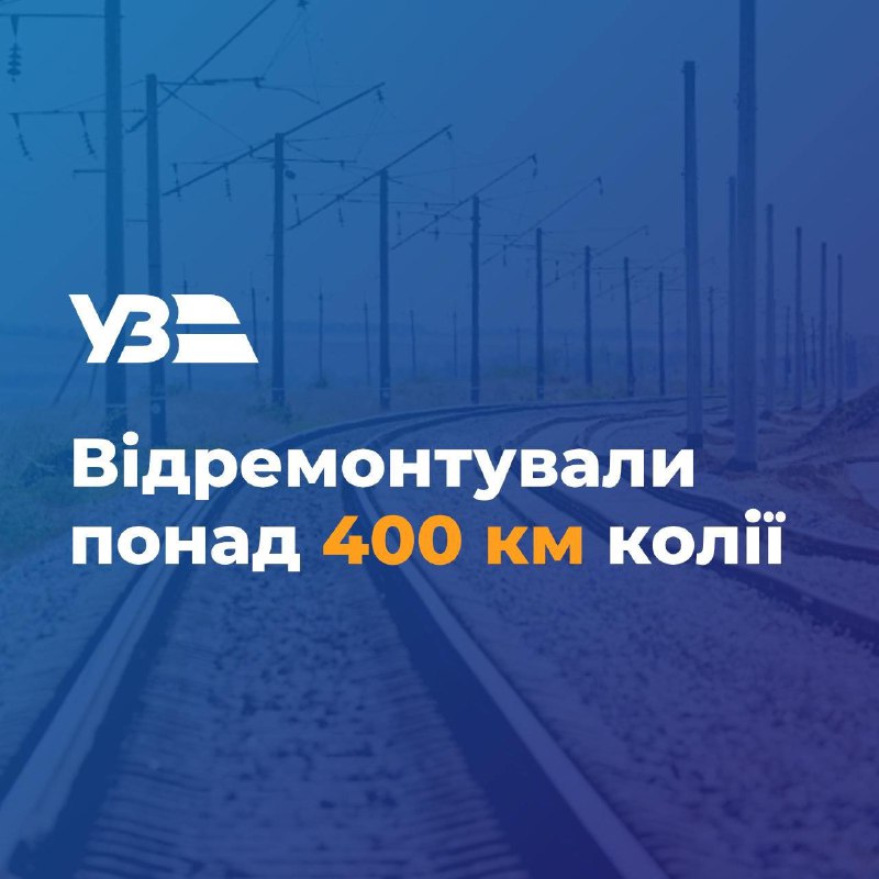 🛤Понад 400 км колії відремонтували залізничники за 5 місяців.
🛠УЗ не лише відбудовує зруйновану ворогом інфраструктуру 🛤Понад 400 км колії відремонтували залізничники за 5 місяців.
🛠УЗ не лише відбудовує зруйновану ворогом інфраструктуру