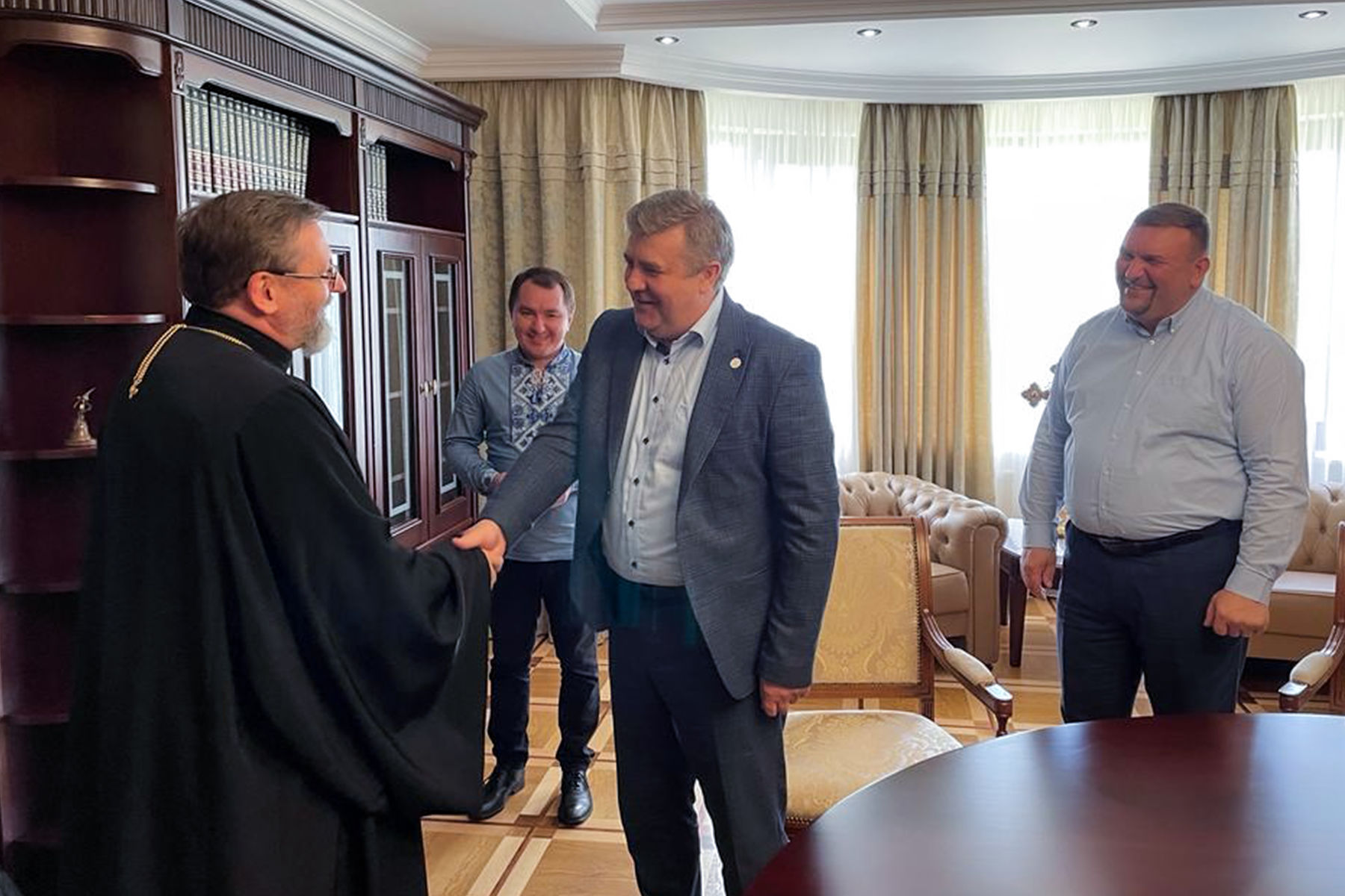 Блаженніший Святослав зустрівся з&nbsp;новообраним старшим єпископом Української Церкви християн віри євангельської