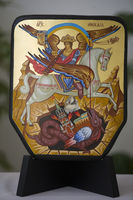 «Духовна звитяга»: у Патріаршому соборі Воскресіння Христового проходить виставка ікон, написаних на бронеплитах «Духовна звитяга»: у Патріаршому соборі Воскресіння Христового проходить виставка ікон, написаних на бронеплитах