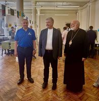 Катедру і&nbsp;Центр підтримки українців у&nbsp;Лондоні відвідав п&rsquo;ятий Президент України