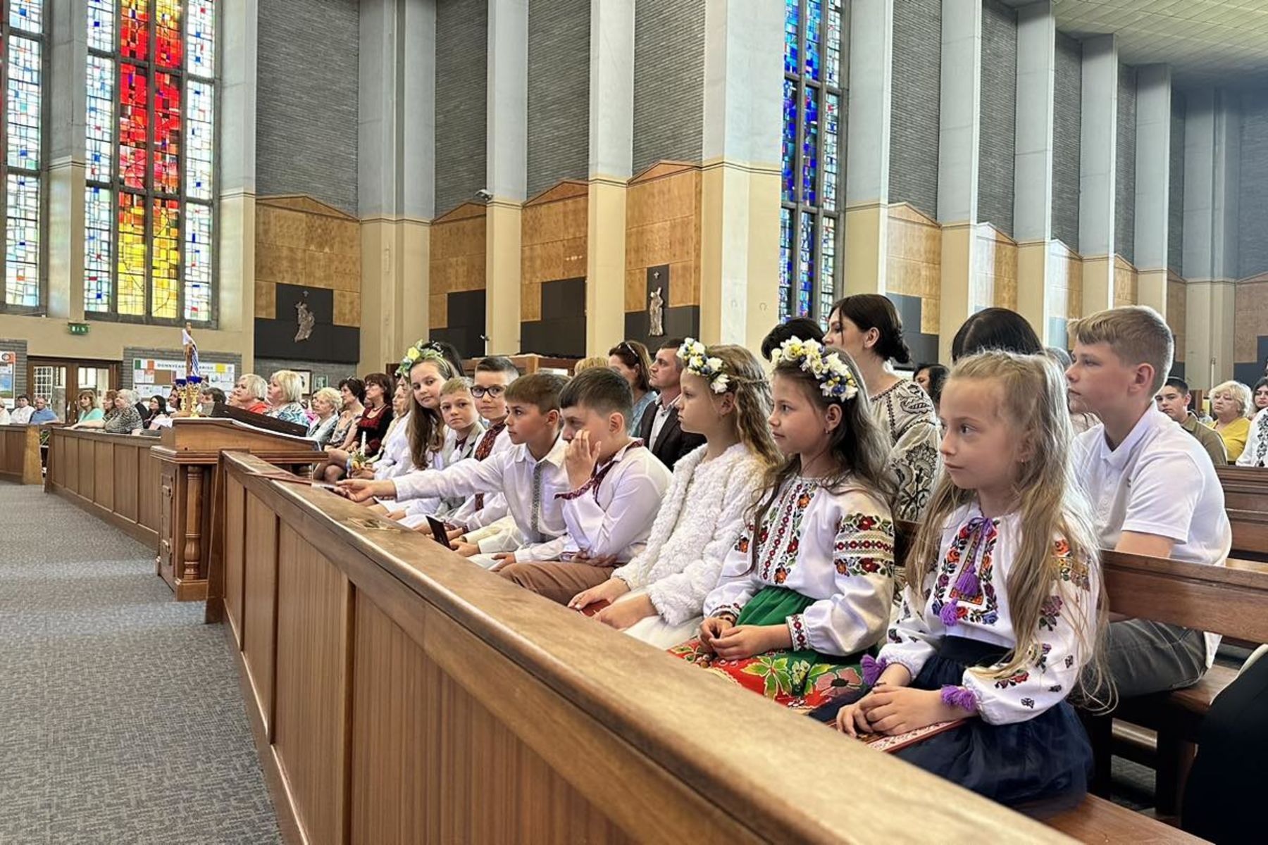 В Ірландії українські діти приступили до&nbsp;Першого Урочистого Святого Причастя