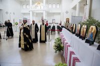 &laquo;Ці&nbsp;ікони на&nbsp;"поранених" бронеплитах виявляють духовний світ українського воїна&raquo;,&nbsp;&mdash; Блаженніший Святослав на&nbsp;завершення виставки в&nbsp;Патріаршому соборі