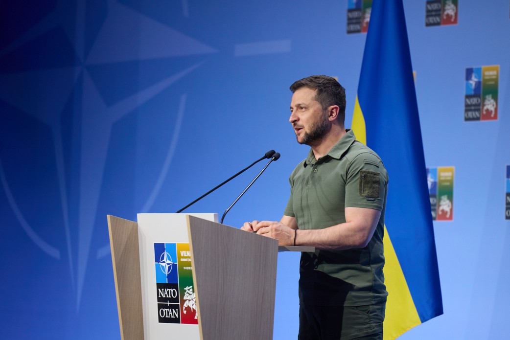 Є однозначність у тому, що Україна буде в НАТО – Володимир Зеленський Є однозначність у тому, що Україна буде в НАТО – Володимир Зеленський
