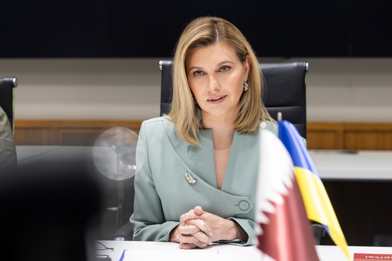 Перша леді України обговорила з Прем’єр-міністром Катару будівництво укриттів у школах і відбудову Ізюмської лікарні Перша леді України обговорила з Прем’єр-міністром Катару будівництво укриттів у школах і відбудову Ізюмської лікарні