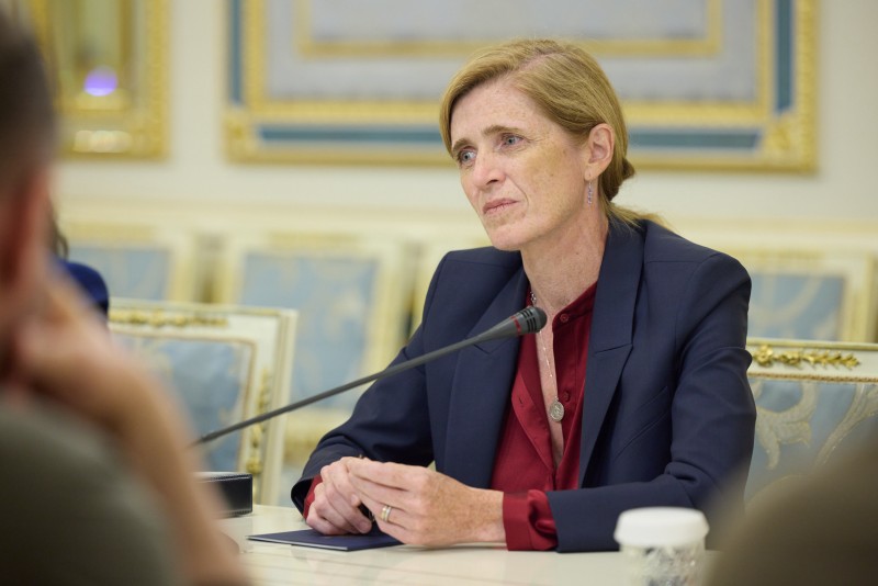 Володимир Зеленський провів зустріч з адміністратором USAID Самантою Пауер Володимир Зеленський провів зустріч з адміністратором USAID Самантою Пауер