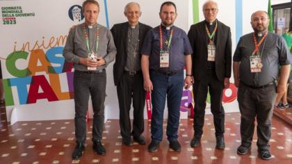 Єпископи з України відвідали «Італійський дім» на СДМ Єпископи з України відвідали «Італійський дім» на СДМ