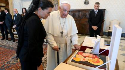 Папа Франциск прийняв у Ватикані Президентку Угорщини Папа Франциск прийняв у Ватикані Президентку Угорщини