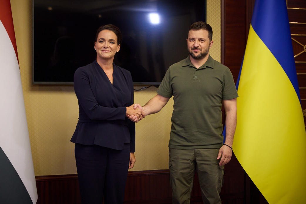 Президент України зустрівся з Президенткою Угорщини Президент України зустрівся з Президенткою Угорщини