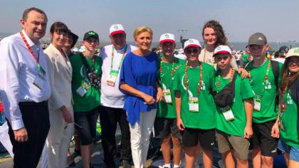 СДМ в Лісабоні: Перша леді Польщі зустрілася з українськими паломниками СДМ в Лісабоні: Перша леді Польщі зустрілася з українськими паломниками