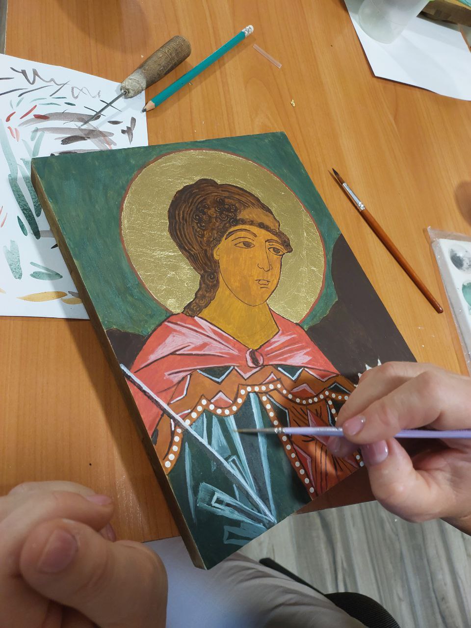 Свято Преображення Господнього у Краківці ознаменувалося освяченням ікон, які діти та молодь писали у супроводі іконописця Андрія Майовця Свято Преображення Господнього у Краківці ознаменувалося освяченням ікон, які діти та молодь писали у супроводі іконописця Андрія Майовця