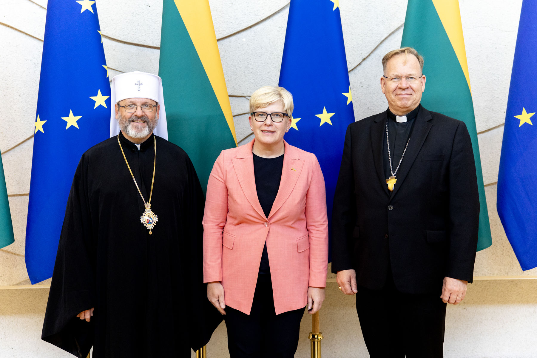 Блаженніший Святослав зустрівся з&nbsp;Прем&rsquo;єр-міністром Литви Інґрідою Шимоніте