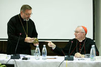 Кардинали П’єтро Паролін і Курт Кох зустрілися з єпископами Синоду УГКЦ Кардинали П’єтро Паролін і Курт Кох зустрілися з єпископами Синоду УГКЦ